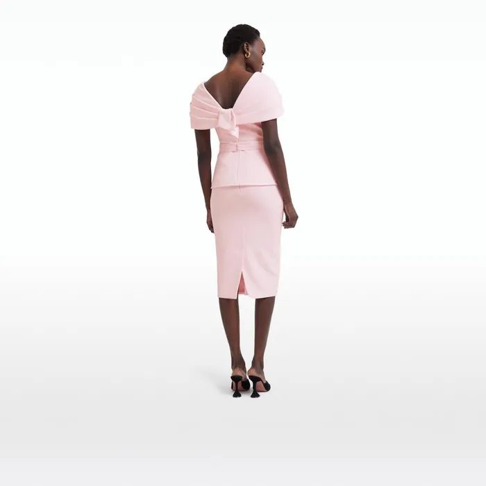 Safiyaa Hokoku Barely Pink Skirt Women Skirts