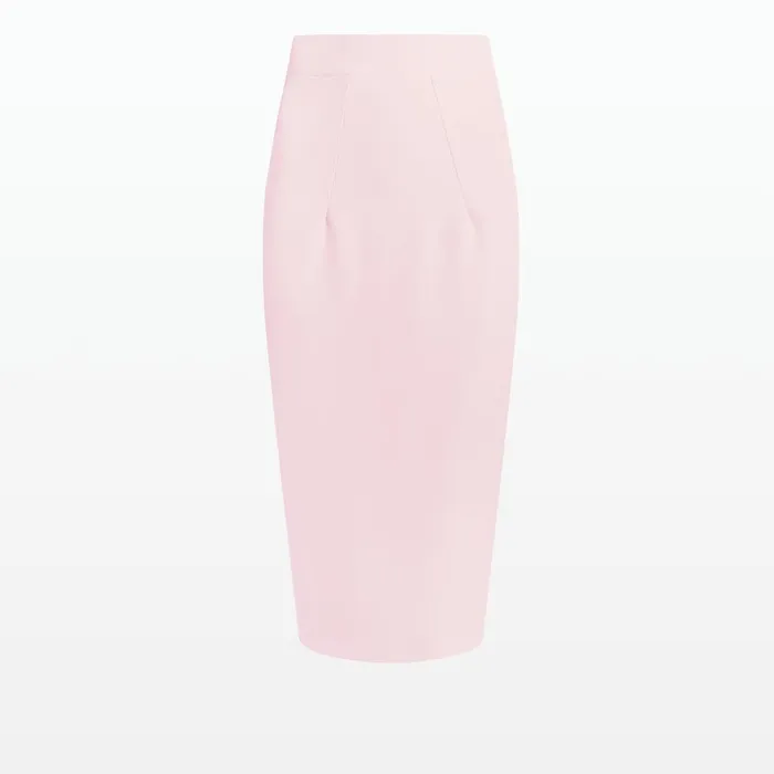 Safiyaa Hokoku Barely Pink Skirt Women Skirts