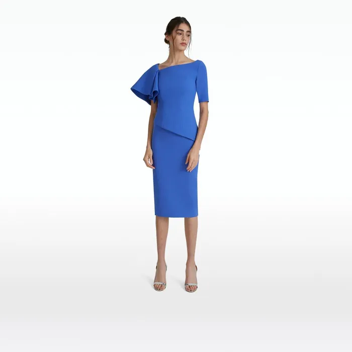 Safiyaa Hokoku Cobalt Blue Skirt Women Skirts