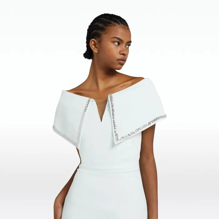 Safiyaa Jacobella Glacier Midi Dress Women Dresses
