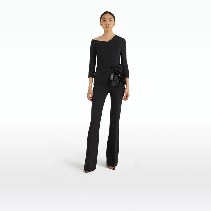 Safiyaa Juah Black Top Women Tops