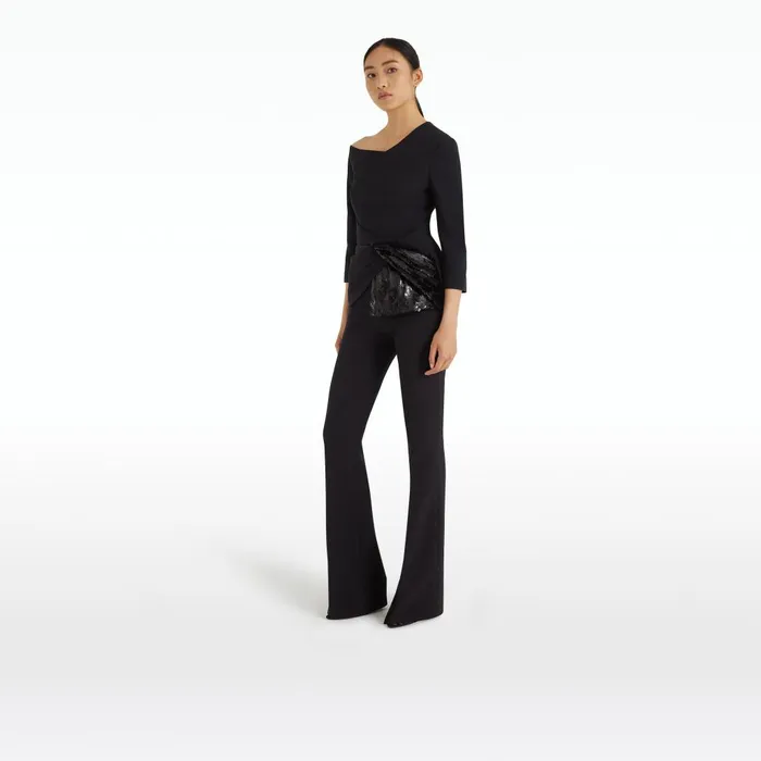 Safiyaa Juah Black Top Women Tops