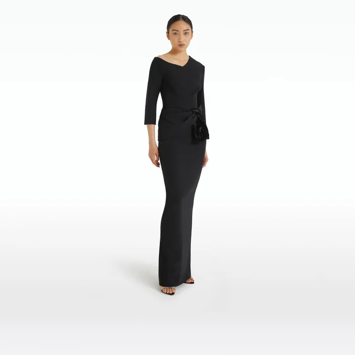 Safiyaa Juah Black Top Women Tops