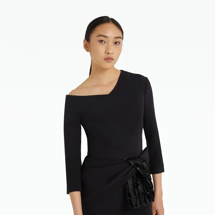 Safiyaa Juah Black Top Women Tops