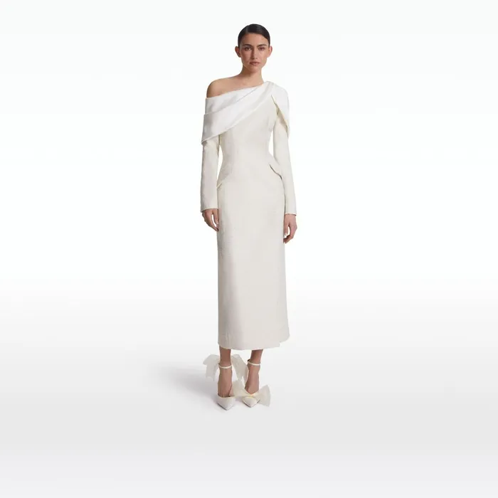 Safiyaa Judia Ivory Coat Women Jackets and Coats