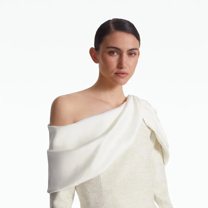 Safiyaa Judia Ivory Coat Women Jackets and Coats