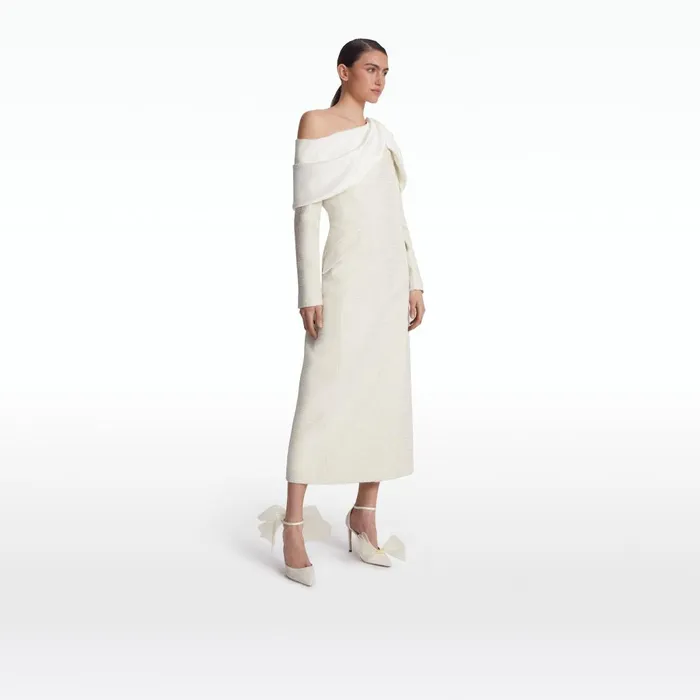 Safiyaa Judia Ivory Coat Women Jackets and Coats