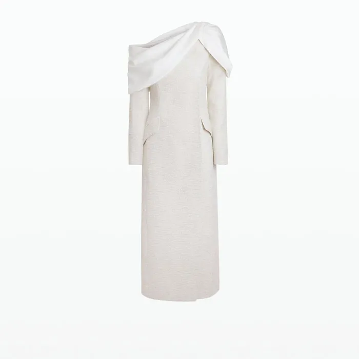 Safiyaa Judia Ivory Coat Women Jackets and Coats