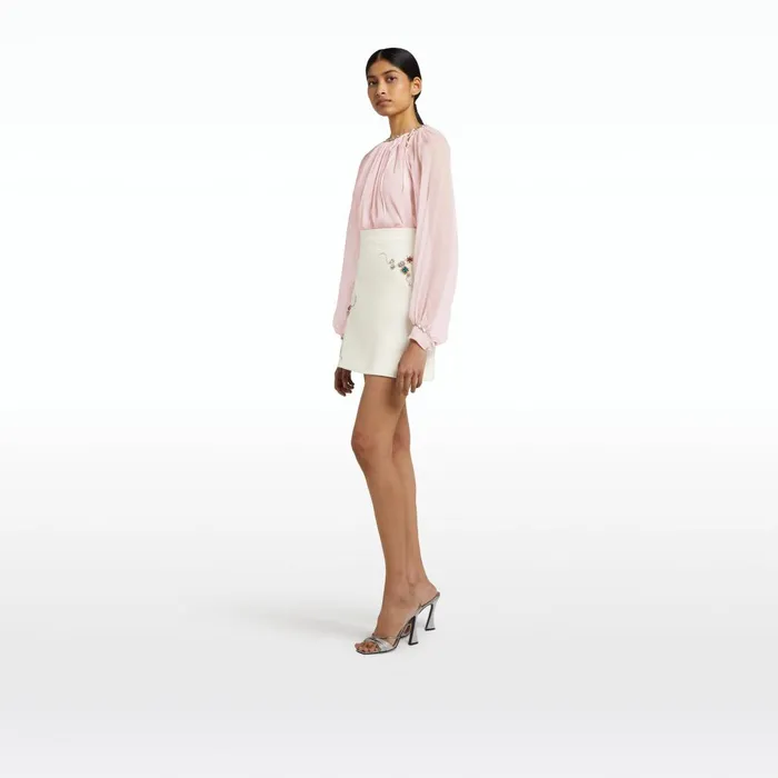Safiyaa Laoise Barely Pink Top Women Tops