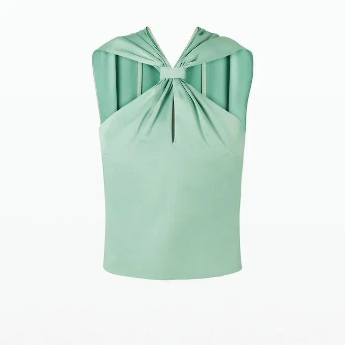 Safiyaa Lilla Sea Foam Top Women Tops