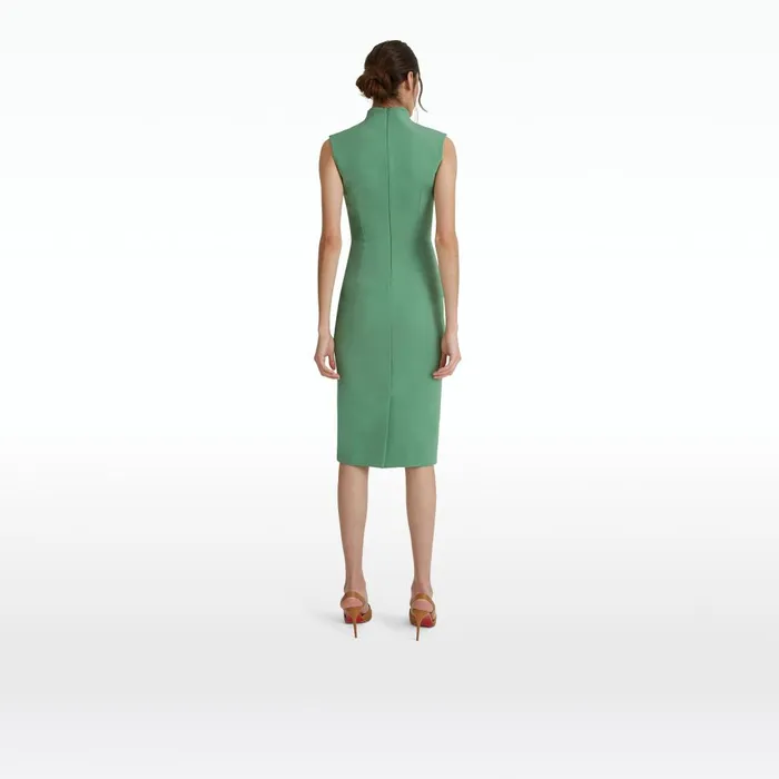 Safiyaa Loide Fern Green Midi Dress Women Dresses