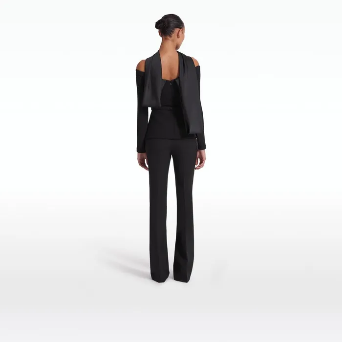 Safiyaa Ludovica Black Top Women Tops