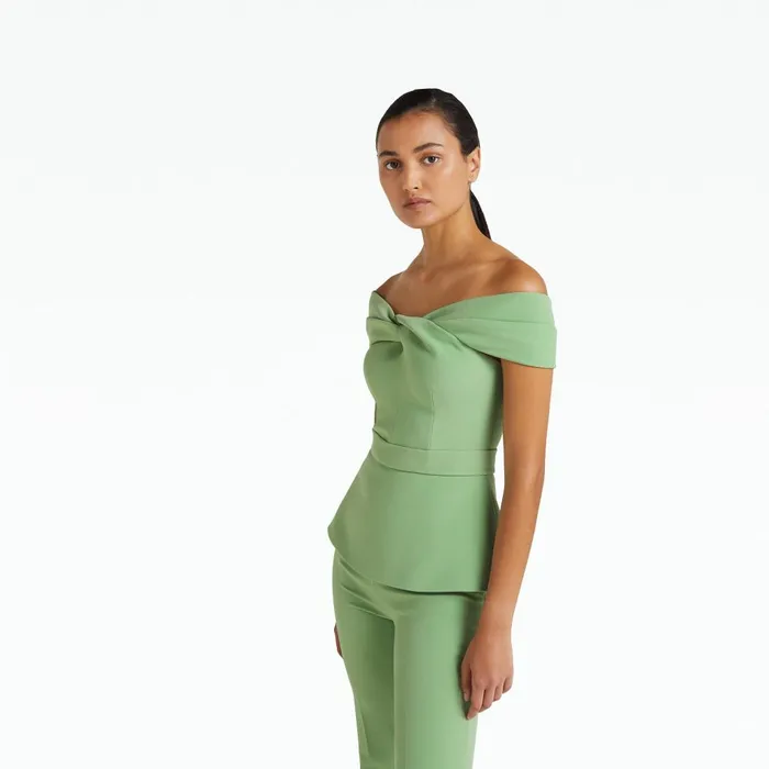 Safiyaa Mabel Sage Top Women Tops