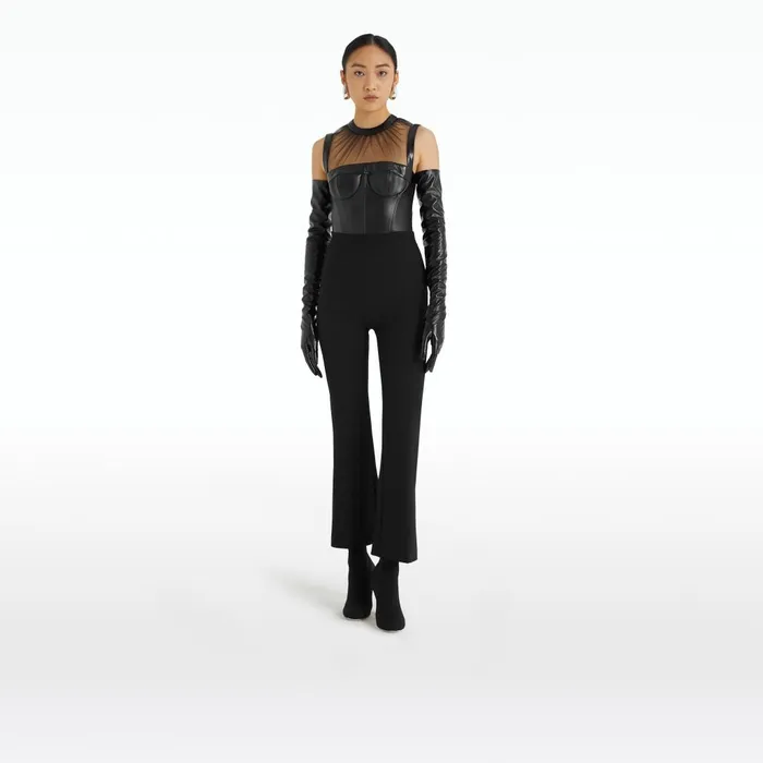 Safiyaa Mari Black Trousers Women Trousers