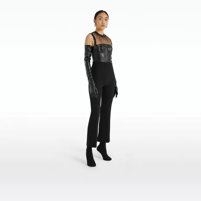 Safiyaa Mari Black Trousers Women Trousers