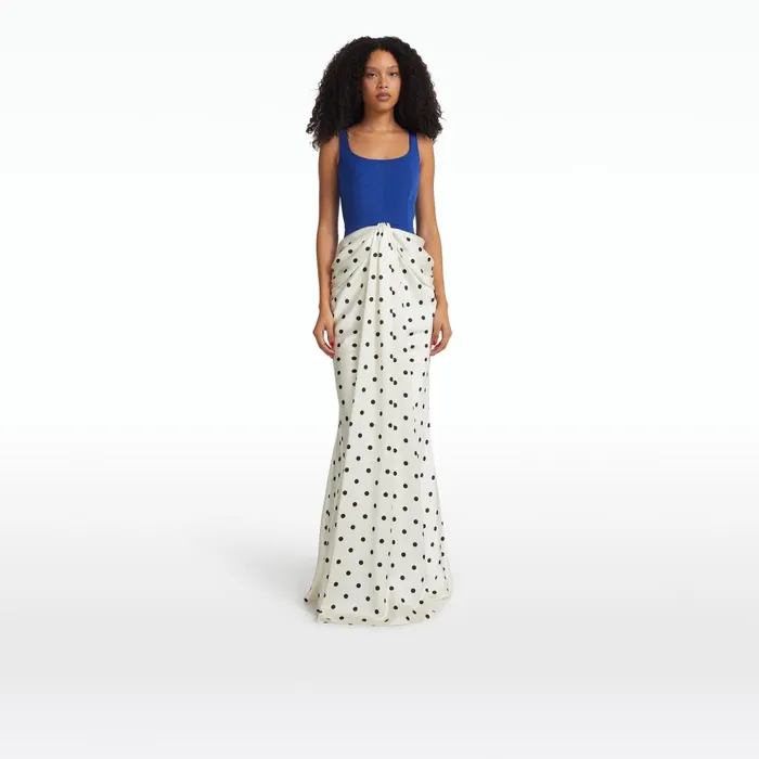 Safiyaa Marlena Marrakech and EgretBlack Long Dress Women Dresses