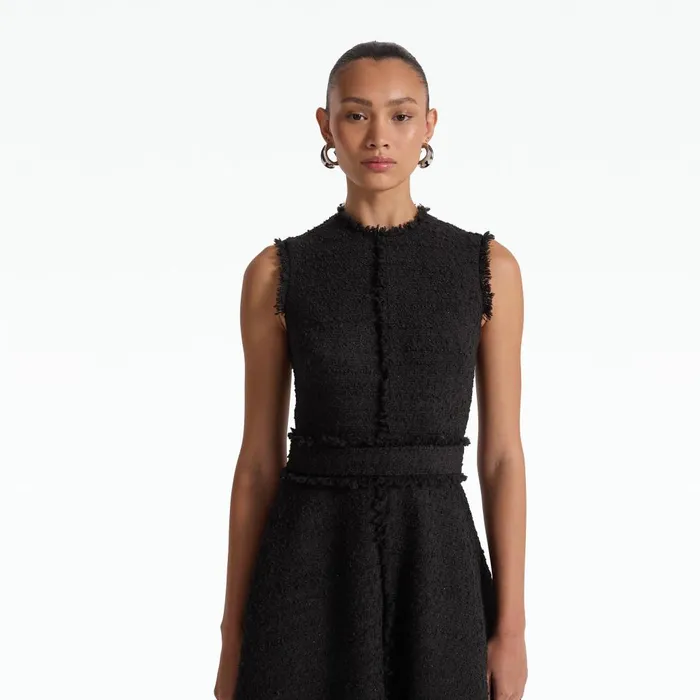 Safiyaa Mary Black Midi Dress Women Dresses