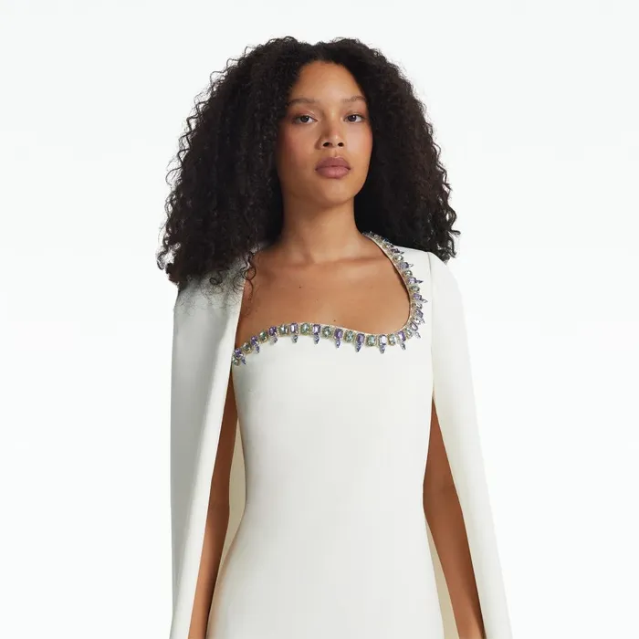 Safiyaa Mattia Ivory Long Dress Women Dresses