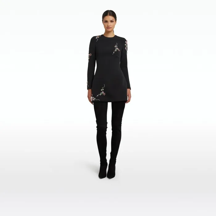 Safiyaa Reagan Black Short Dress Women Dresses