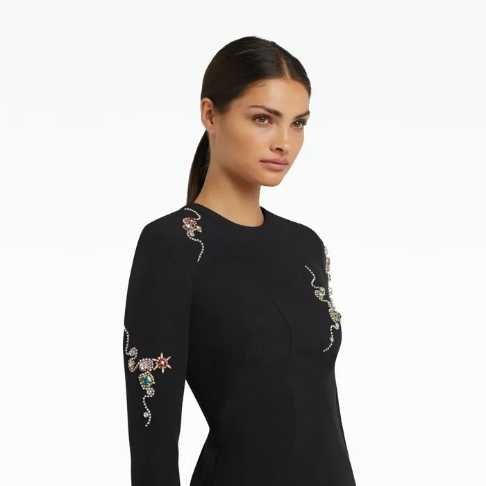 Safiyaa Reagan Black Short Dress Women Dresses