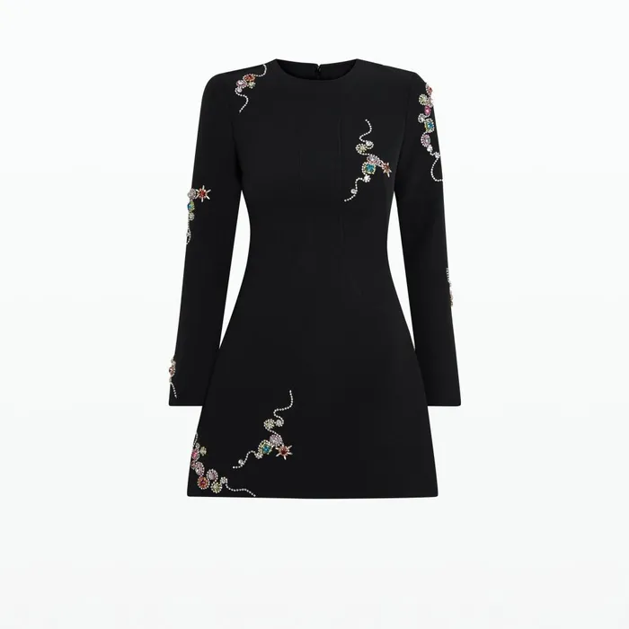 Safiyaa Reagan Black Short Dress Women Dresses
