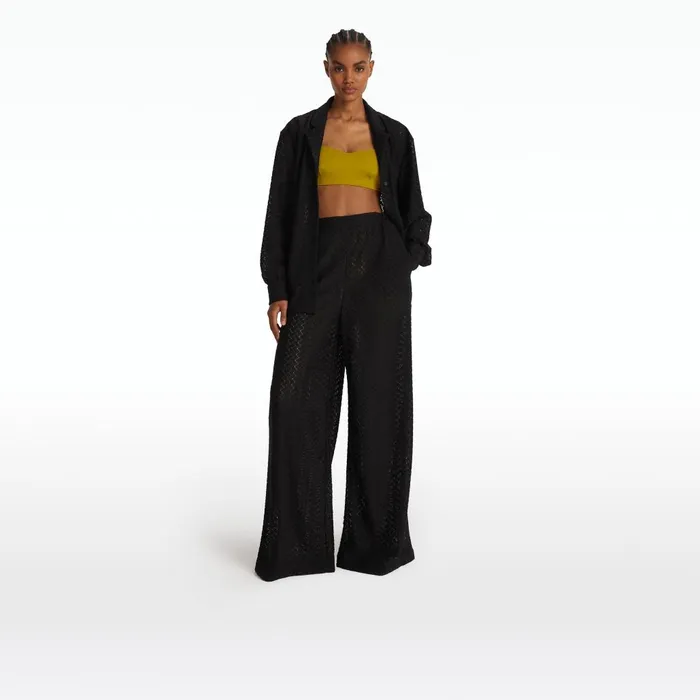Safiyaa Rewana Black Trousers Women Swimwear