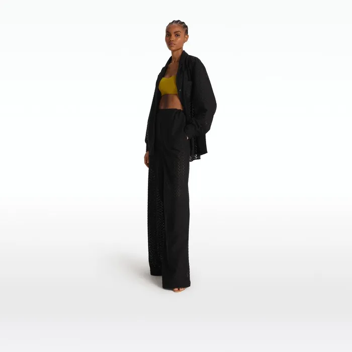 Safiyaa Rewana Black Trousers Women Swimwear