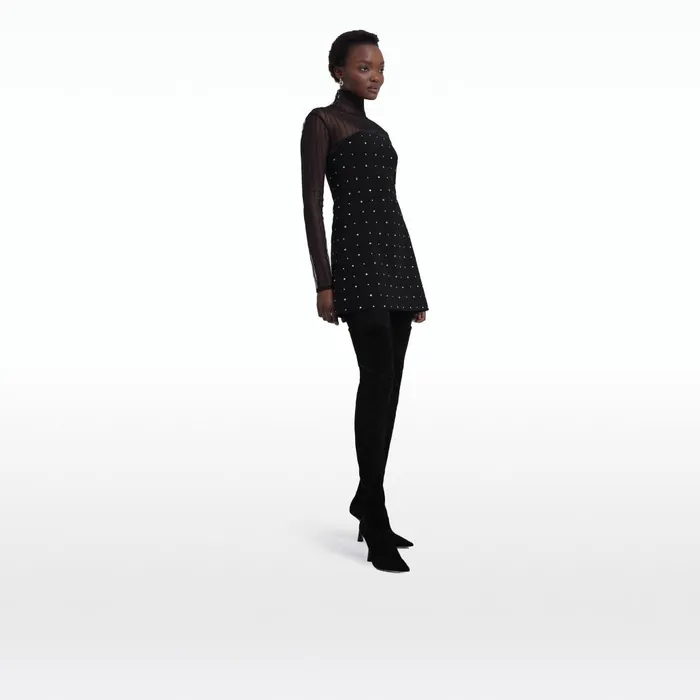 Safiyaa Rowan Black Short Dress Women Dresses