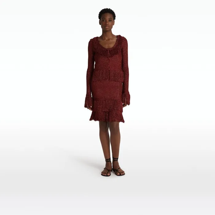 Safiyaa Scarlett Amber Sun Knit Jacket Women Jackets and Coats
