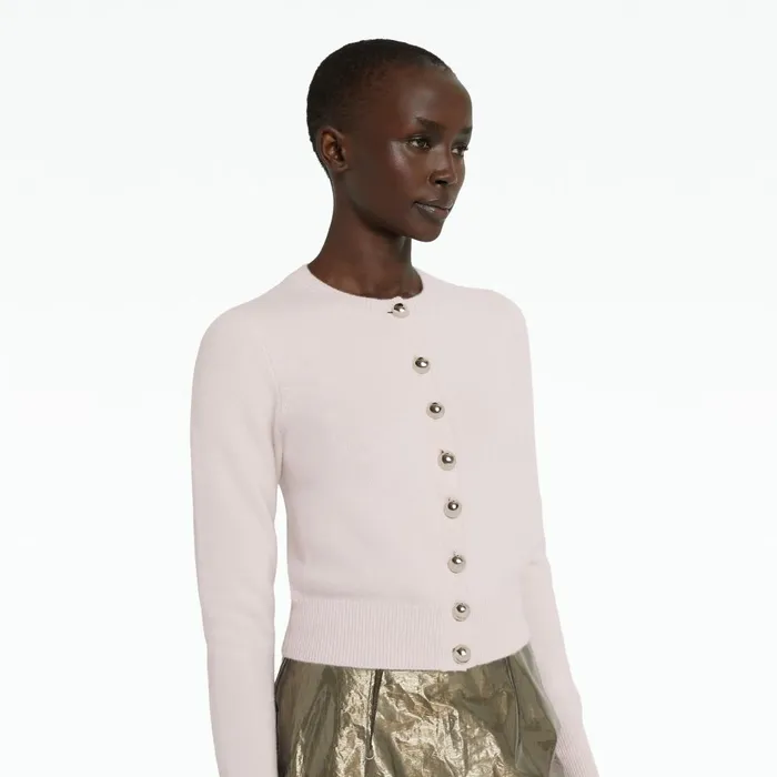 Safiyaa Selen Barely Pink Knit Top Women Tops