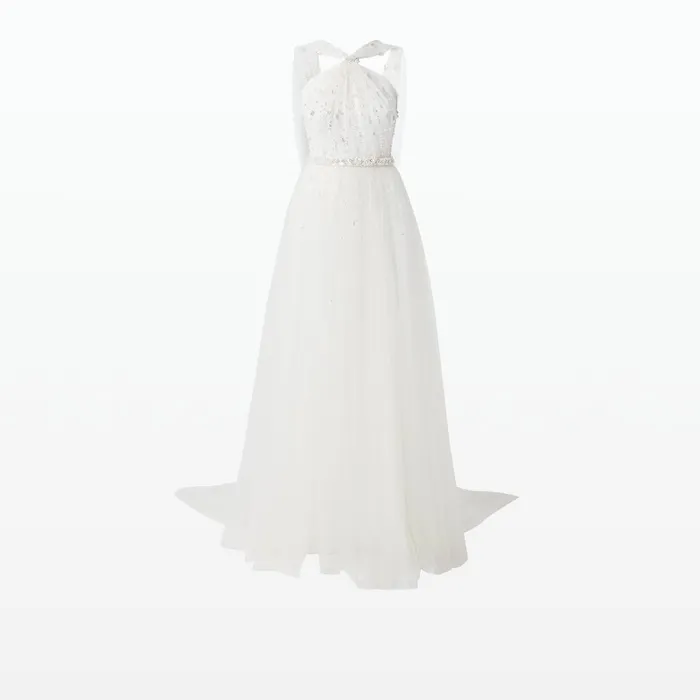 Safiyaa Tabia Ivory Long Dress Women Dresses