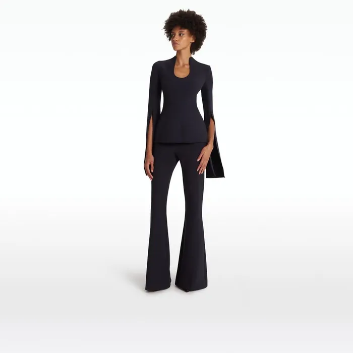 Safiyaa Thais Midnight Navy Top Women Tops