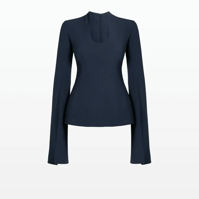 Safiyaa Thais Midnight Navy Top Women Tops