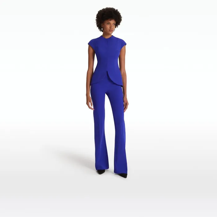Safiyaa Toril Azure Blue Top Women Tops
