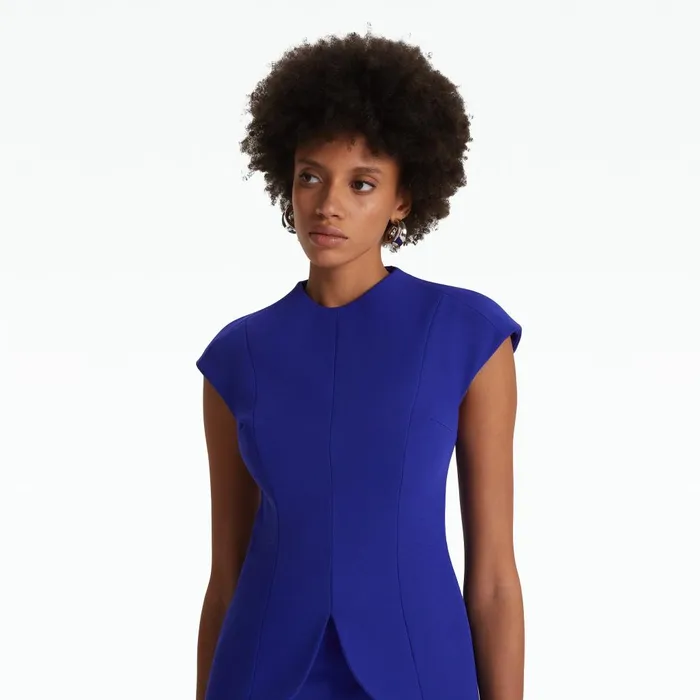 Safiyaa Toril Azure Blue Top Women Tops