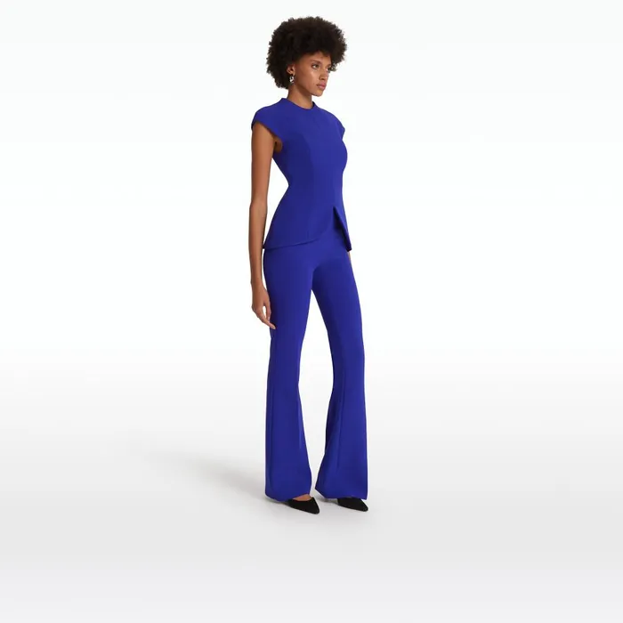 Safiyaa Toril Azure Blue Top Women Tops