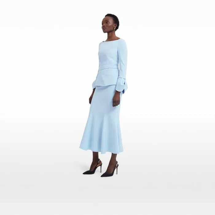 Safiyaa Tottie Pale Blue Top Women Tops