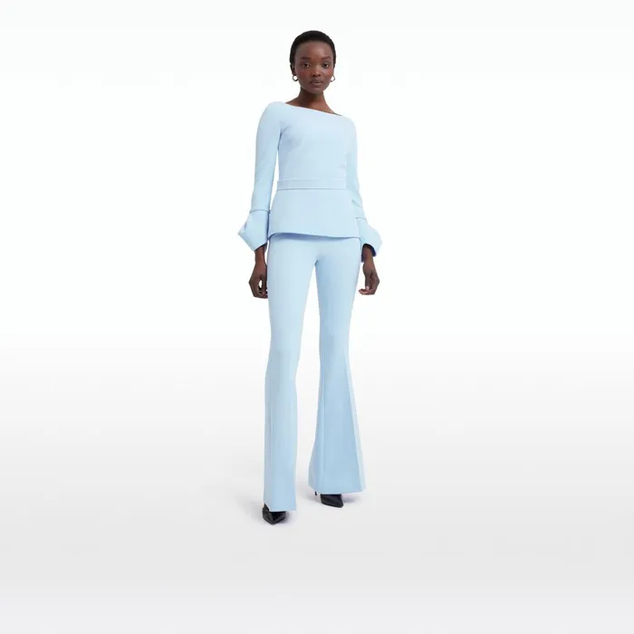 Safiyaa Tottie Pale Blue Top Women Tops