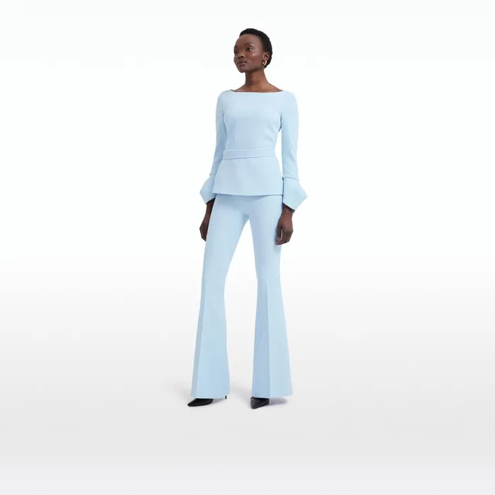 Safiyaa Tottie Pale Blue Top Women Tops