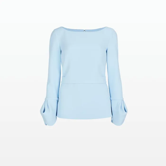 Safiyaa Tottie Pale Blue Top Women Tops