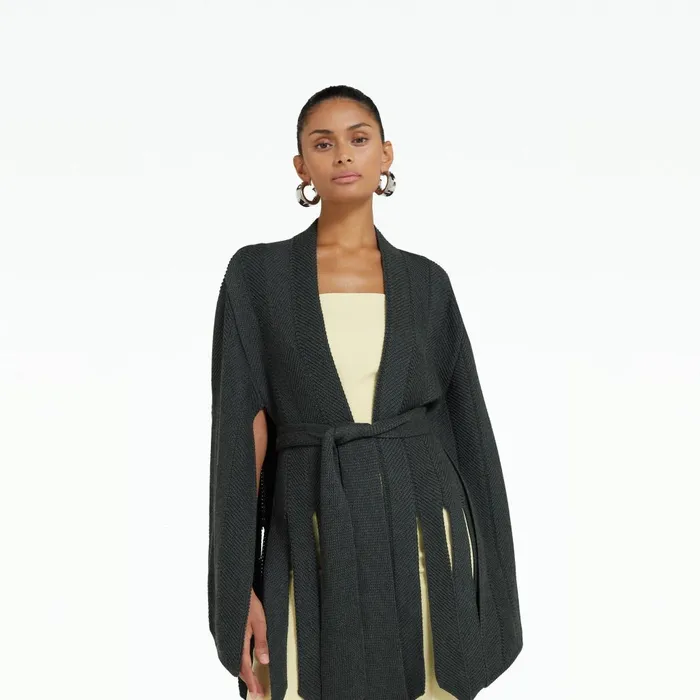 Safiyaa Yara Grey Melange Knit Women Knitwear