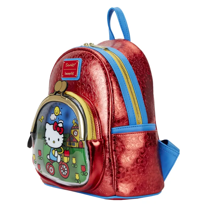 Sanrio Hello Kitty 50th Anniversary Coin Bag Metallic Mini Backpack Unisex Loungefly Backpacks Sanrio Hello Kitty 50th Anniversary Coin Bag Metallic Mini Backpack Unisex Loungefly Backpacks