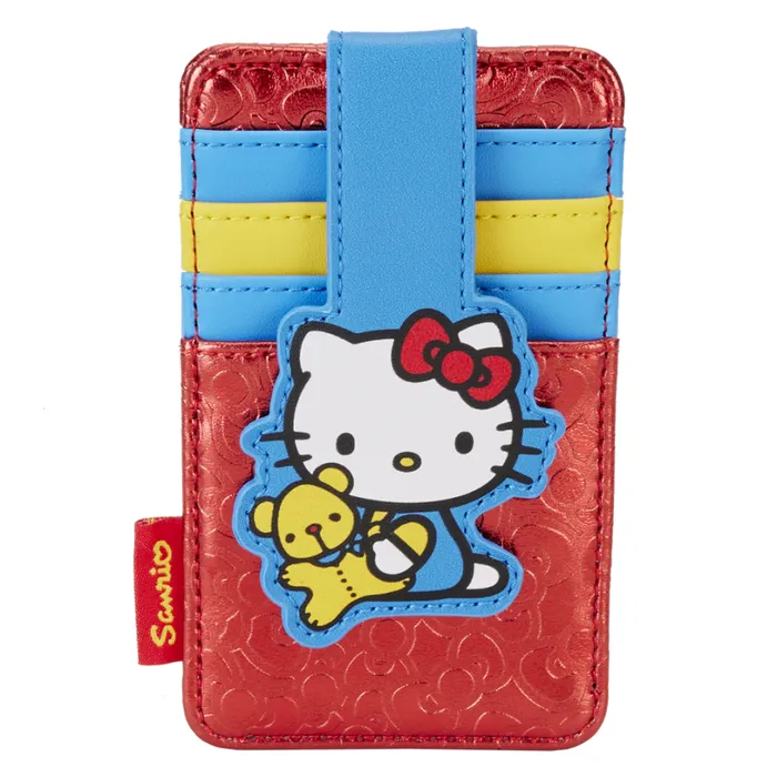 Sanrio Hello Kitty 50th Anniversary Metallic Card Holder Unisex Loungefly Bags and Wallets Sanrio Hello Kitty 50th Anniversary Metallic Card Holder Unisex Loungefly Bags and Wallets