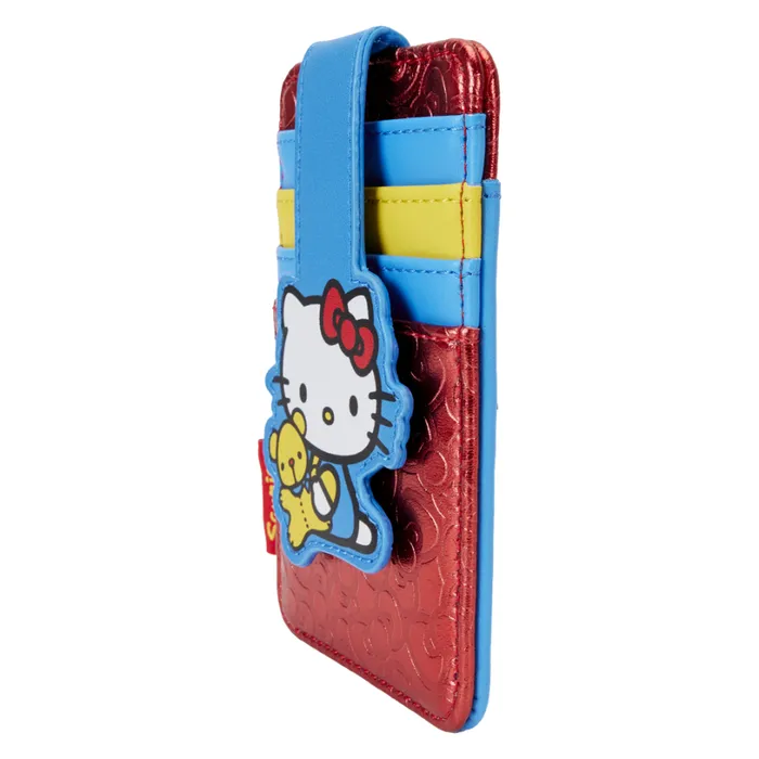 Sanrio Hello Kitty 50th Anniversary Metallic Card Holder Unisex Loungefly Bags and Wallets Sanrio Hello Kitty 50th Anniversary Metallic Card Holder Unisex Loungefly Bags and Wallets