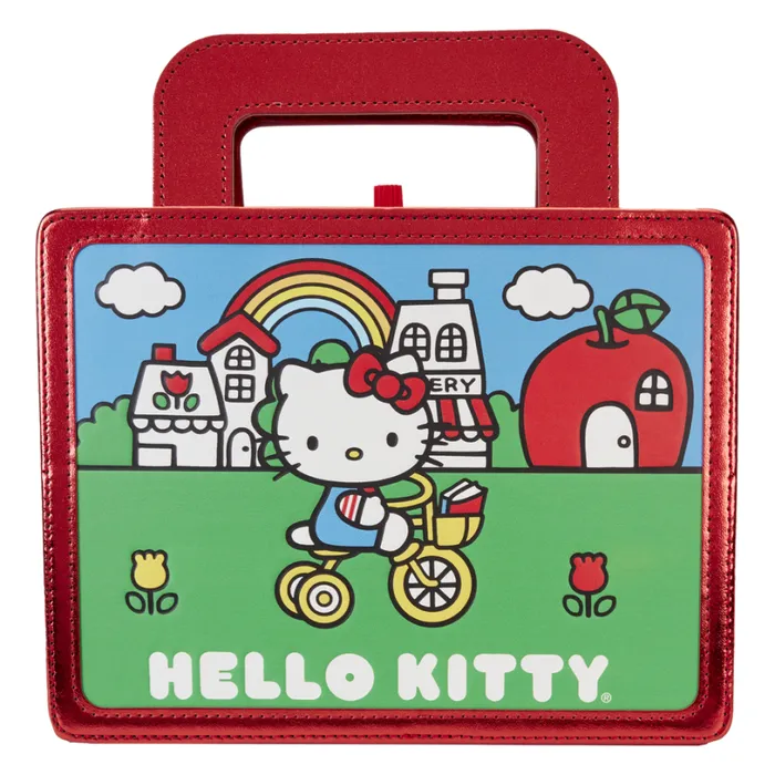 Sanrio Hello Kitty 50th Anniversary Metallic Lunchbox Stationery Journal Unisex Loungefly Small Accessories