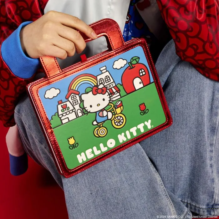 Sanrio Hello Kitty 50th Anniversary Metallic Lunchbox Stationery Journal Unisex Loungefly Small Accessories Sanrio Hello Kitty 50th Anniversary Metallic Lunchbox Stationery Journal Unisex Loungefly Small Accessories