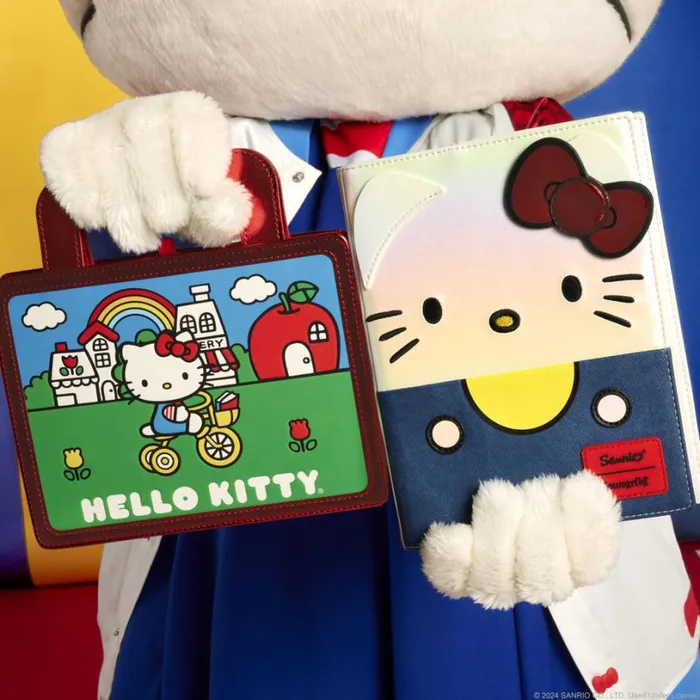Sanrio Hello Kitty 50th Anniversary Metallic Lunchbox Stationery Journal Unisex Loungefly Small Accessories Sanrio Hello Kitty 50th Anniversary Metallic Lunchbox Stationery Journal Unisex Loungefly Small Accessories