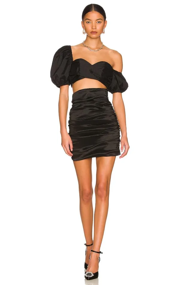 Savannah Cropped Top Black Women Lovers and Friends Tops