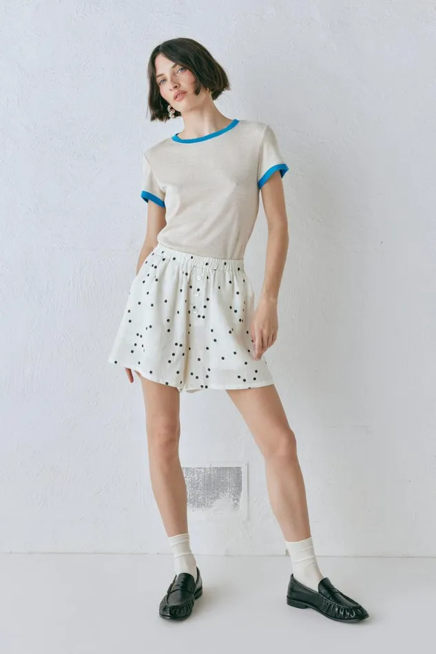 Sets Women VRG GRL Eliza Linen Shorts Dot Sets Women VRG GRL Eliza Linen Shorts Dot