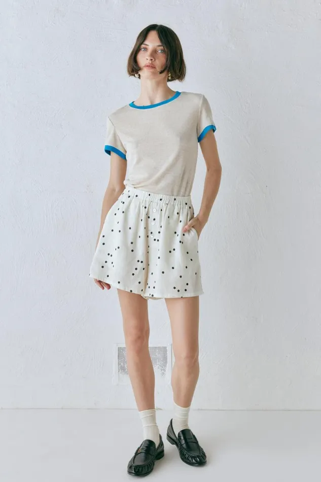 Sets Women VRG GRL Eliza Linen Shorts Dot Sets Women VRG GRL Eliza Linen Shorts Dot